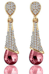 Best Valentine Gifts : YouBella Jewellery Valentine Collection Zircon Fancy Party Wear Earrings for Girls and Women